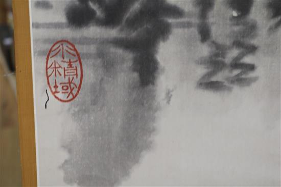 Two large Chinese scrolls